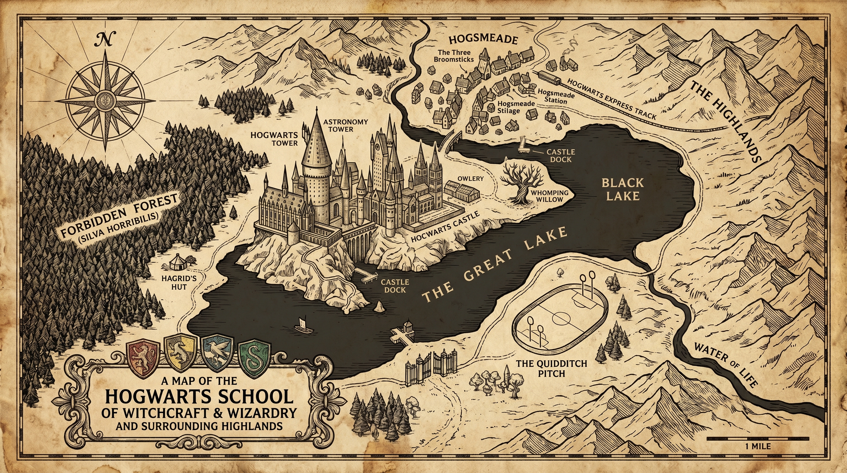 Map of The Wizarding World